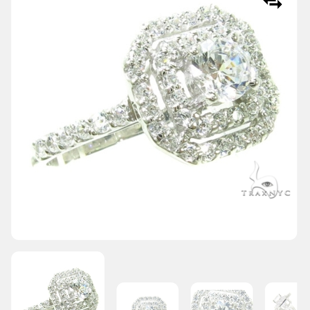 TraxNYC White Gold Diamond Ring